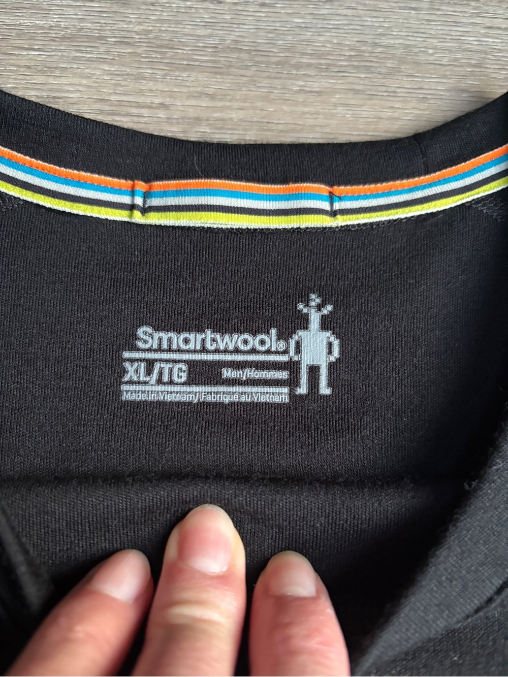 Smartwool Men's 100% Merino Wool Base Layer Top Long Sleeve Black XL SW016349 - Picture 3 of 9